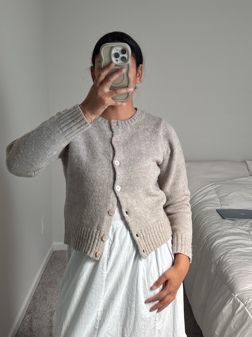 Vintage wool blend cardigan
